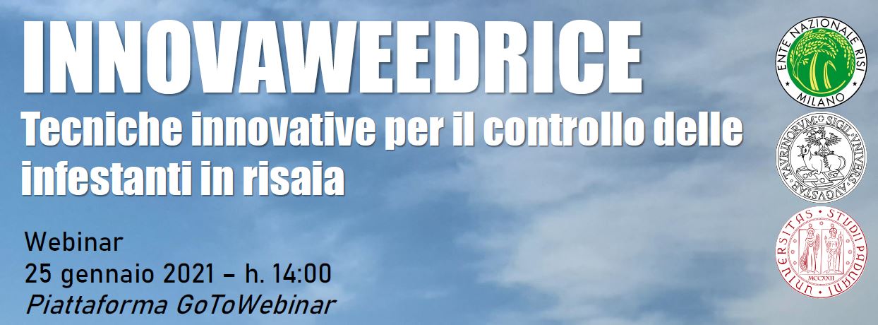 Webinar Innovaweedrice – Tecniche innovative per il controllo delle infestanti in risaia