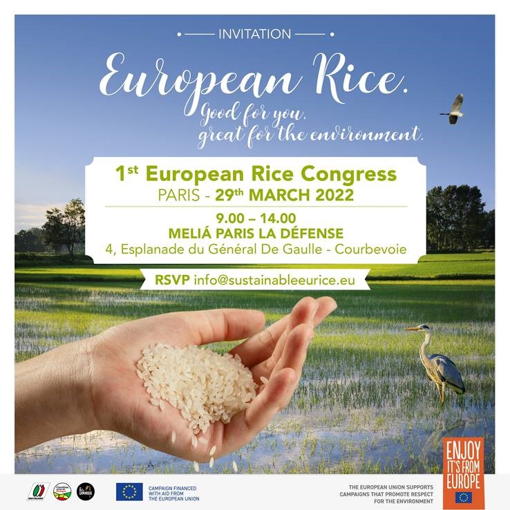 Appuntamento a Parigi per promuovere il riso Europeo