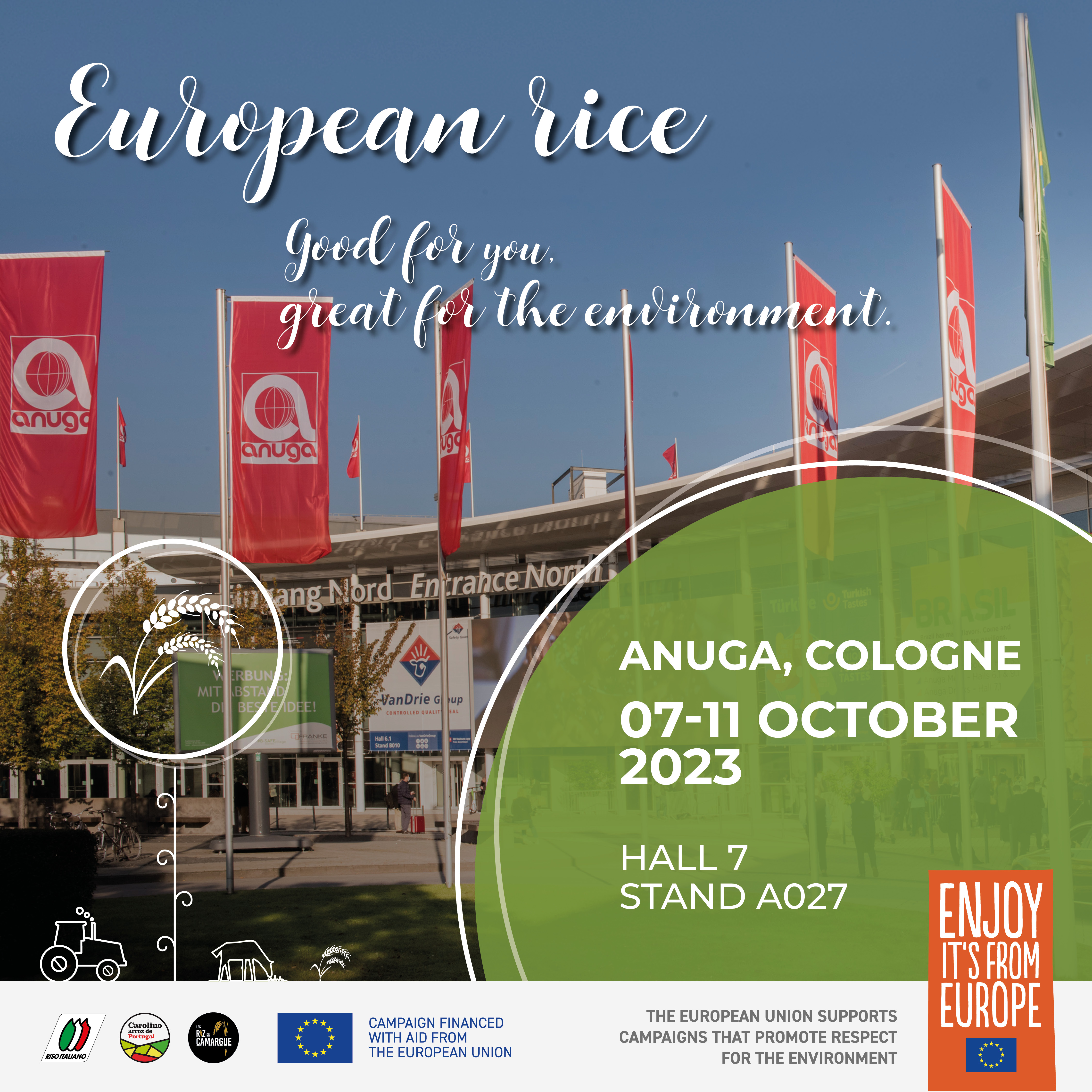 Ente Nazionale Risi ad Anuga con Sustainable EU Rice