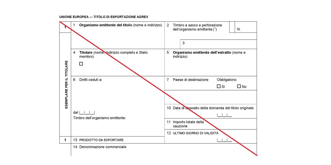 Dal 20 settembre basterà la dichiarazione dell’Ente per esportare