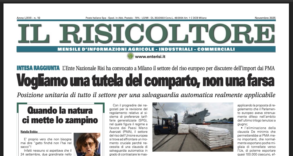 Il Risicoltore (novembre 2025)