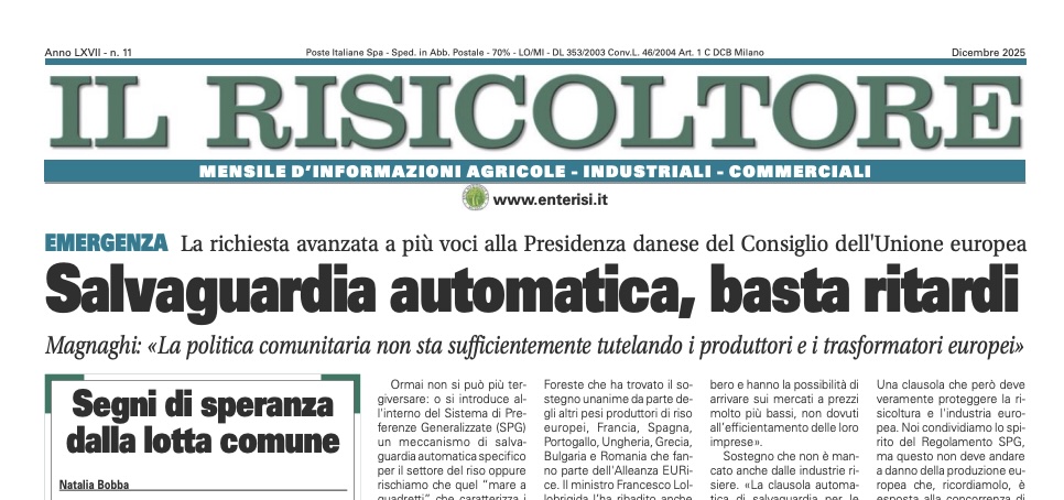 Il Risicoltore (dicembre 2025)